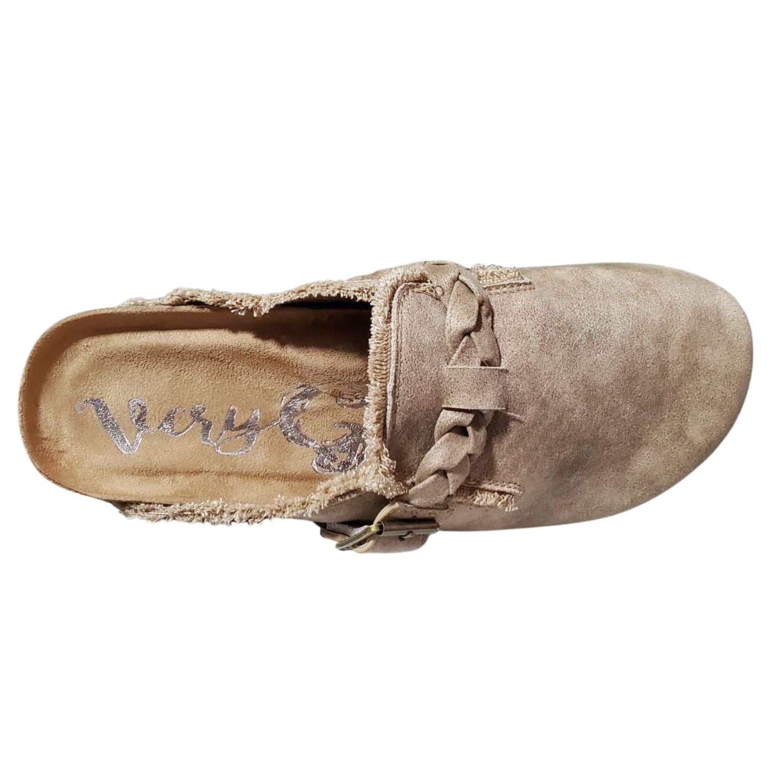 Very G Womens Iris 2 Mule Slip On Shoe, Beige