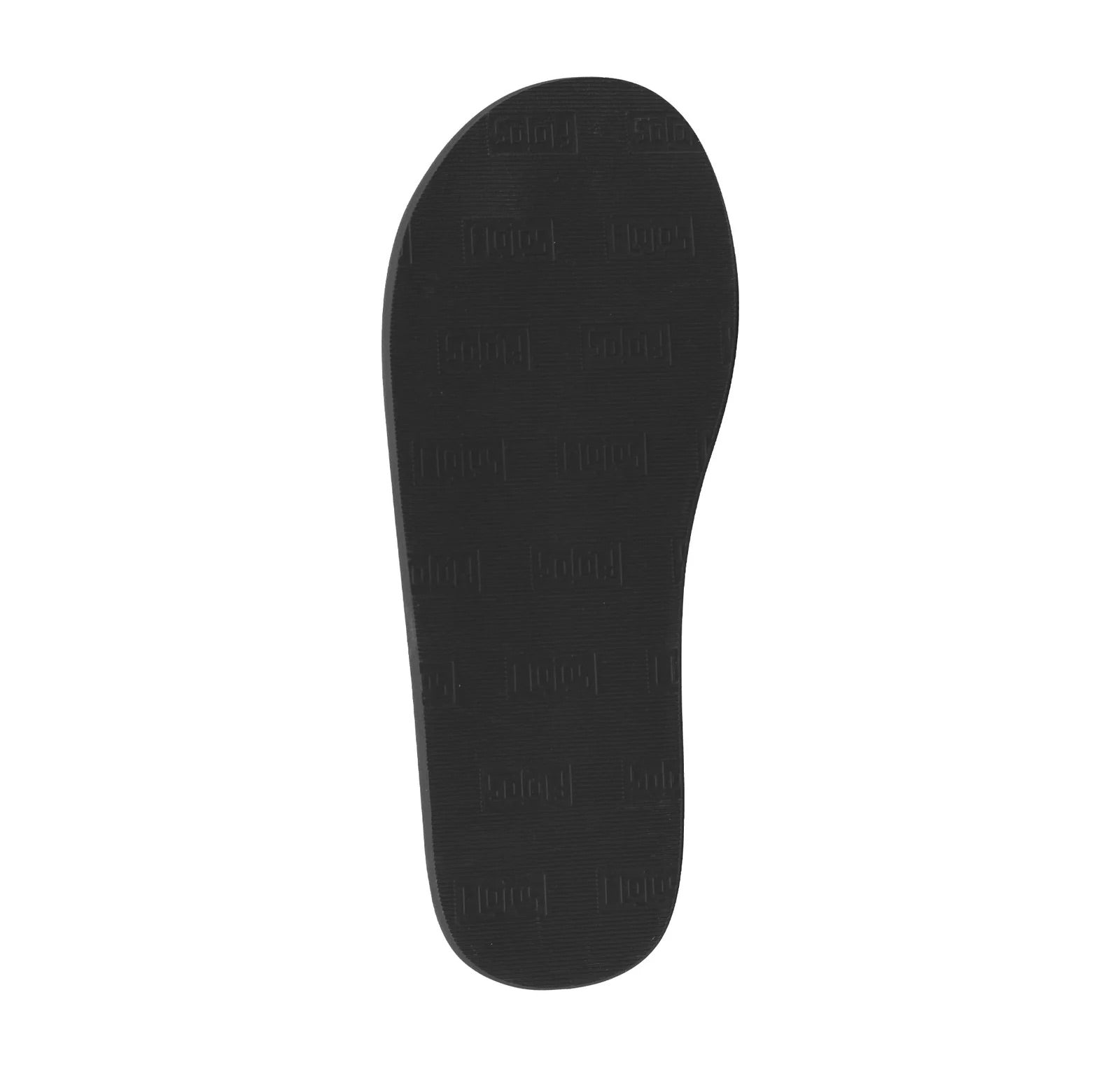 Flojos Mens Ryan Arch Support Slip On Flip Flop Sandals- Black