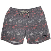 Hooey Youth Bigwake Puuku Charcoal Print Volley Board Short