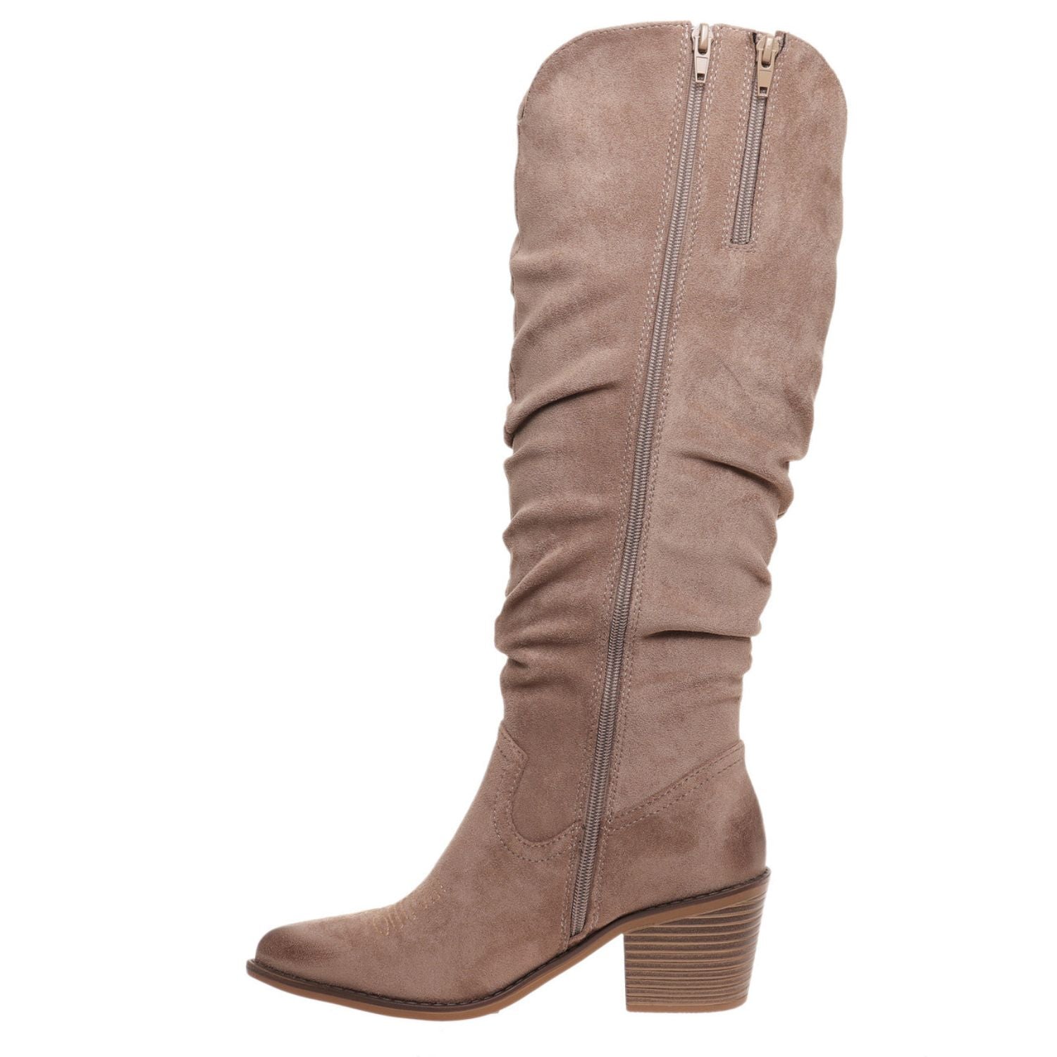 Pierre Dumas Womens Whitney-4 Pull On Tall Boots, Taupe