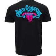 Hooey Mens Bad Company Rodeo T-Shirt- Black with Blue and Pink Logo