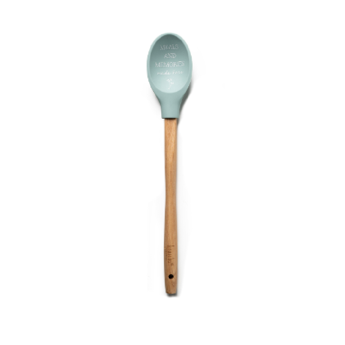 Krumbs Kitchen Farmhouse Spoon, Silicone Spoon with Wood Handle