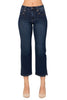 Judy Blue Womens High Waist Pocket Detail Straight Leg Jeans