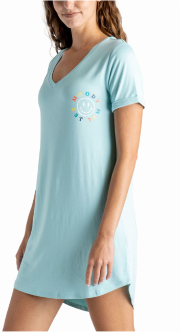 Hello Mello Let Me Sleep V-Neck Sleep Shirt 4.0 New **No Bag / Tag