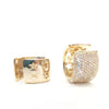 Jacqueline Kent Pave Hoop Huggie Earring, Gold