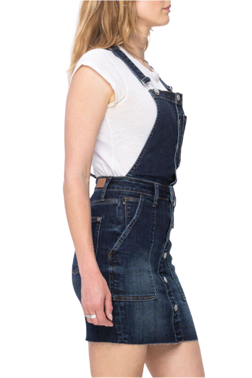 Judy Blue Womens High Waist Denim Overall Skirt