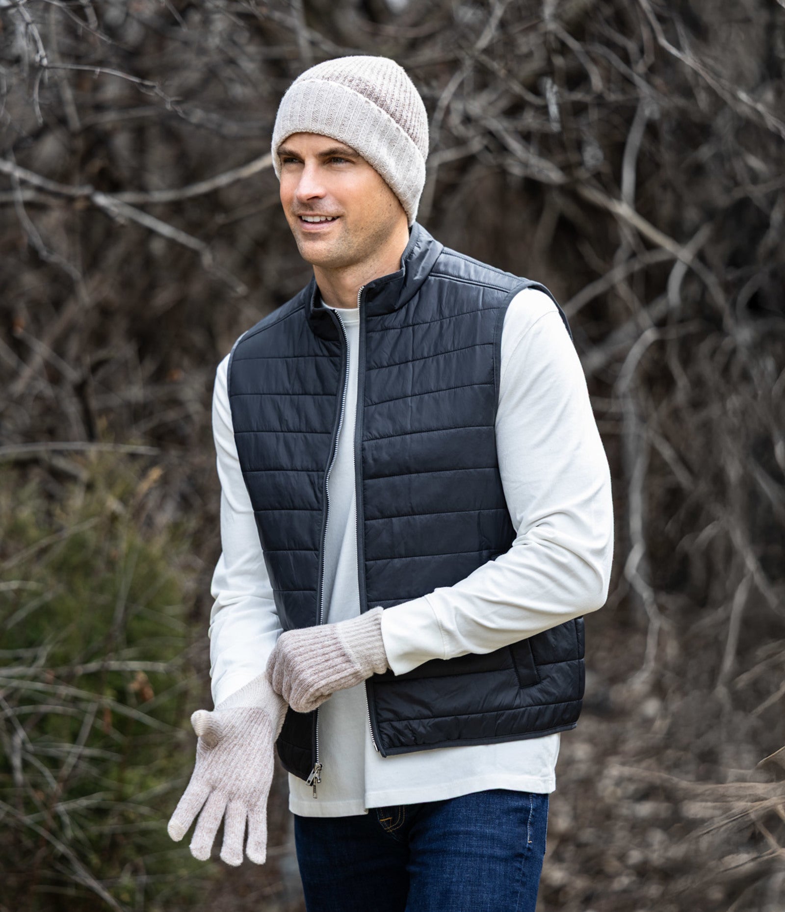 Britt's Knits Mens Birchwood Knit Gloves