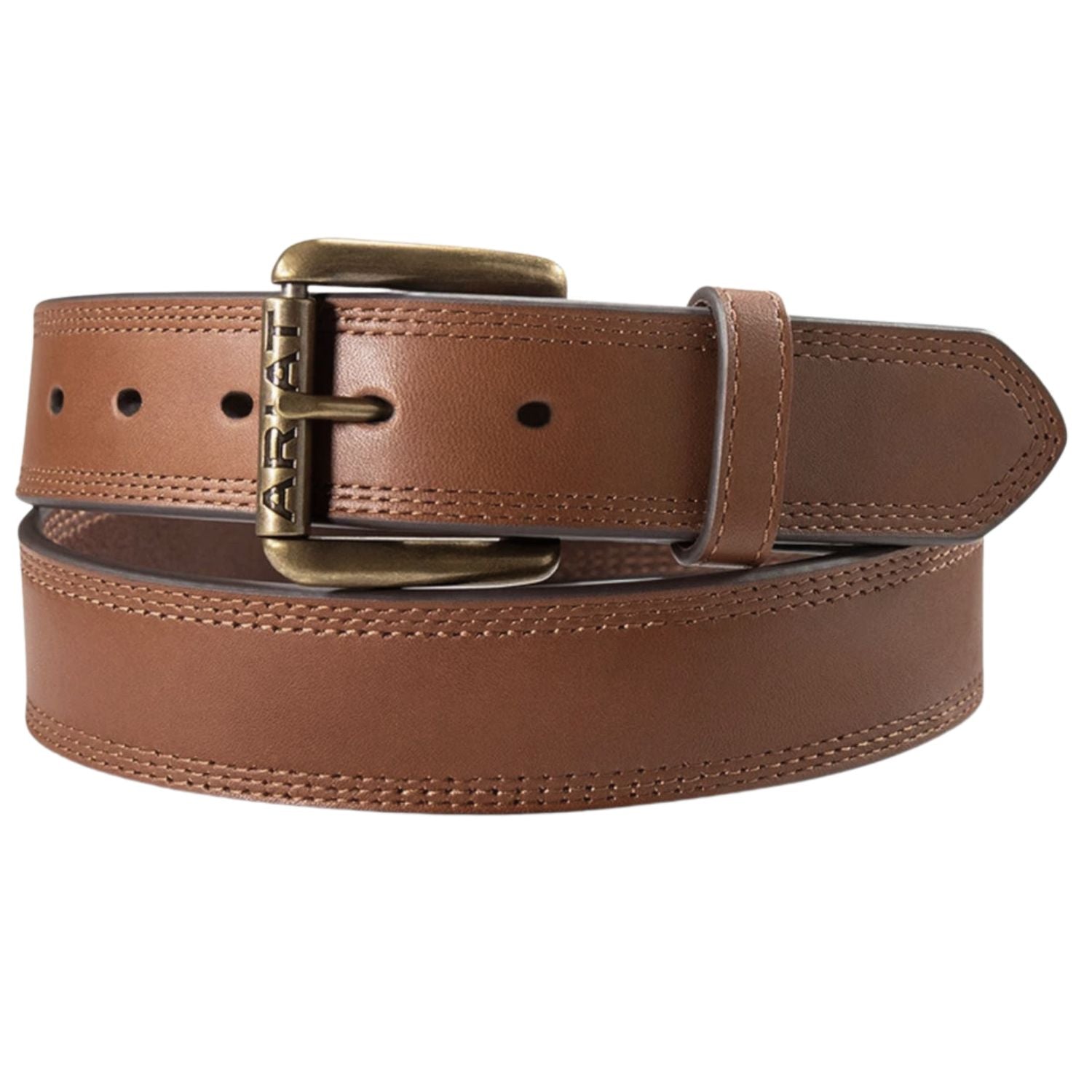 Ariat Mens Work Triple Stitch Heavy Duty Roller Buckle Leather Belt