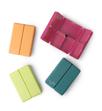 Everything's Fine Pill & Vitamin Case by Crush, Magnetic Closure & Fun Relatable Stickers!