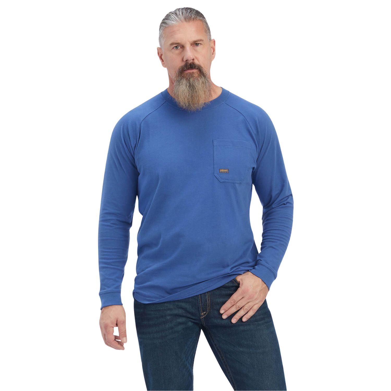 Ariat Men's Rebar Cotton Strong Roughneck Graphic Long Sleeve T-Shirt