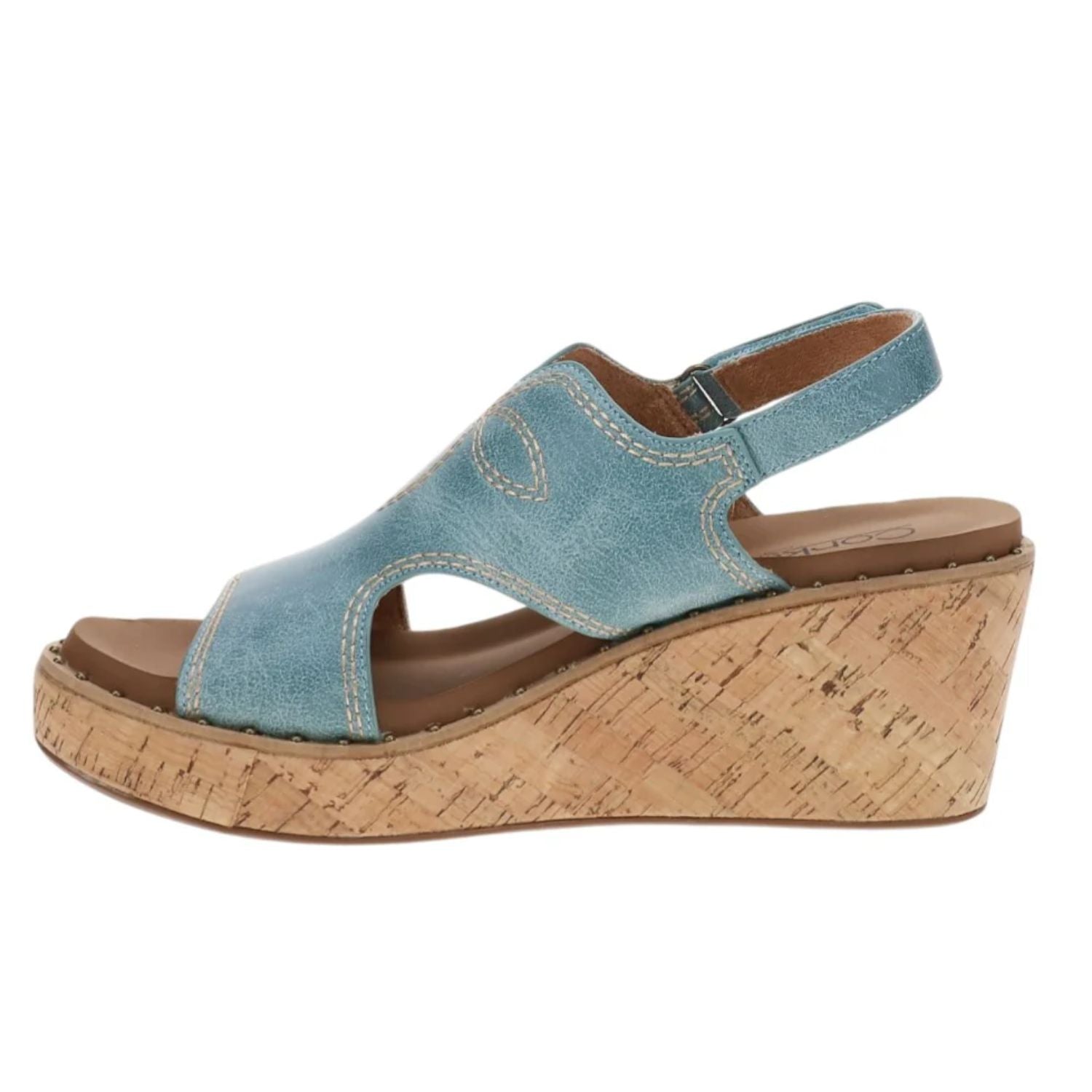 Corkys Womens Darlin Wedge Sandals, Turquoise