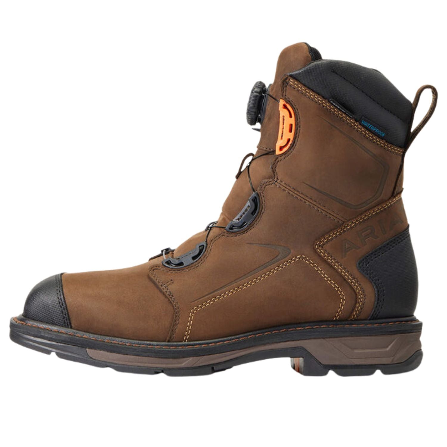 Ariat Mens WorkHog XT 8" BOA H2O Waterproof Electrical Hazard Leather Work Boot