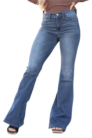 Judy Blue Womens High Waist Flare Denim Jeans