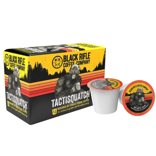 Black Rifle Coffee Company, Tactisquatch, Dark Roast, 12 Count, Coffee Rounds