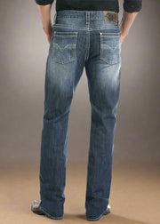 Rock & Roll Denim Mens Relaxed Fit Stretch Straight Bootcut Jeans