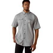 Ariat Mens Rebar Made Tough VentTEK DuraStretch Short Sleeve Work Shirt