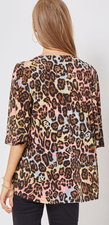 Dear Scarlett Women's CALI Blouse, V-Neck with High Low, S-3X