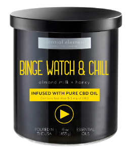 Candle-Lite Essential Elements, Infused with CBD Oil, Candle Jar 16oz