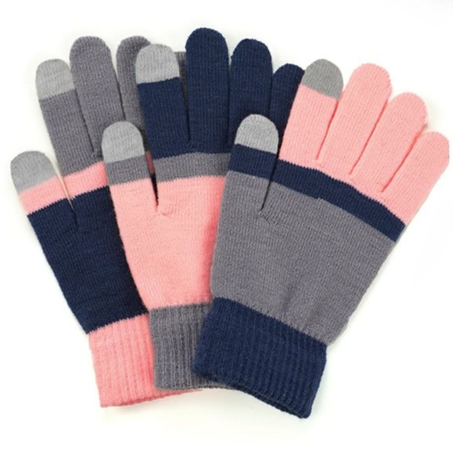 MatchMaker 3-Piece Ultra-Soft Knit Glove Set- Touch Screen Compatible