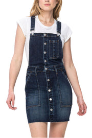 Judy Blue Womens High Waist Denim Overall Skirt