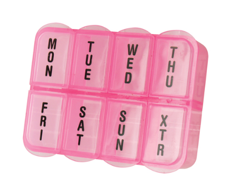 The Pill Pack Pill Organizer, Stay Organized, Healthy, Strong, Never Forget