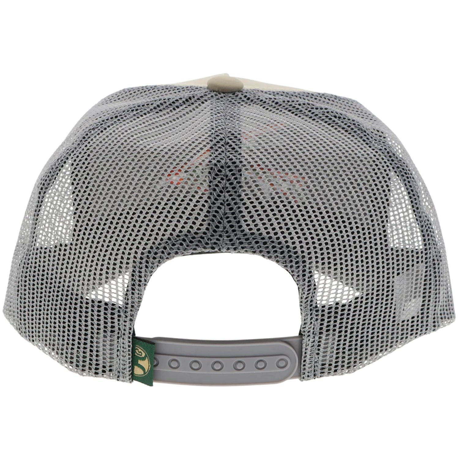 Hooey Mens Habitat Fishing Lure Adjustable Snapback Trucker Cap Hat, Tan/Grey