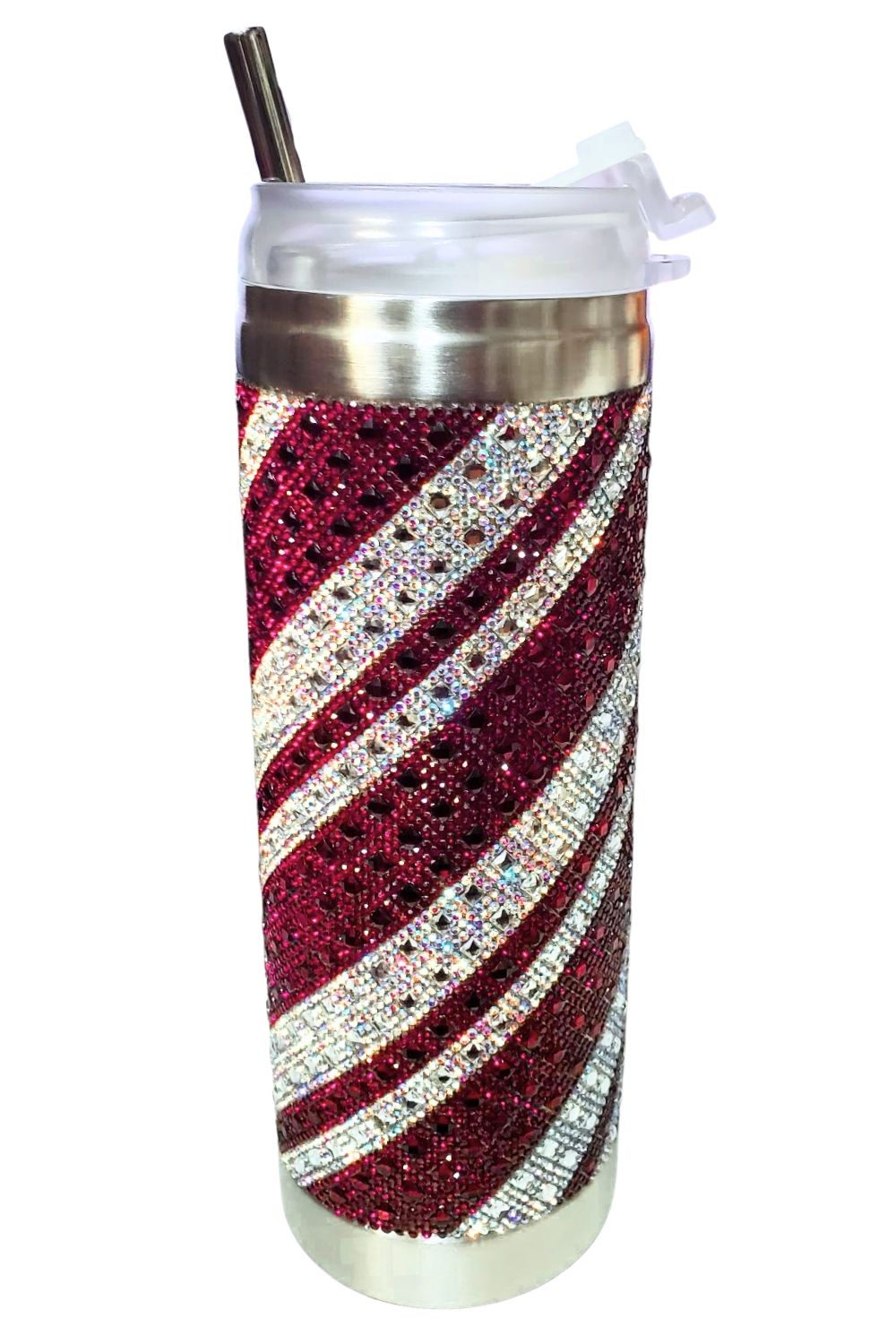 Jacqueline Kent Rhinestone 20oz Bling Tumbler with Clear Lid, Straw and Gift Bag