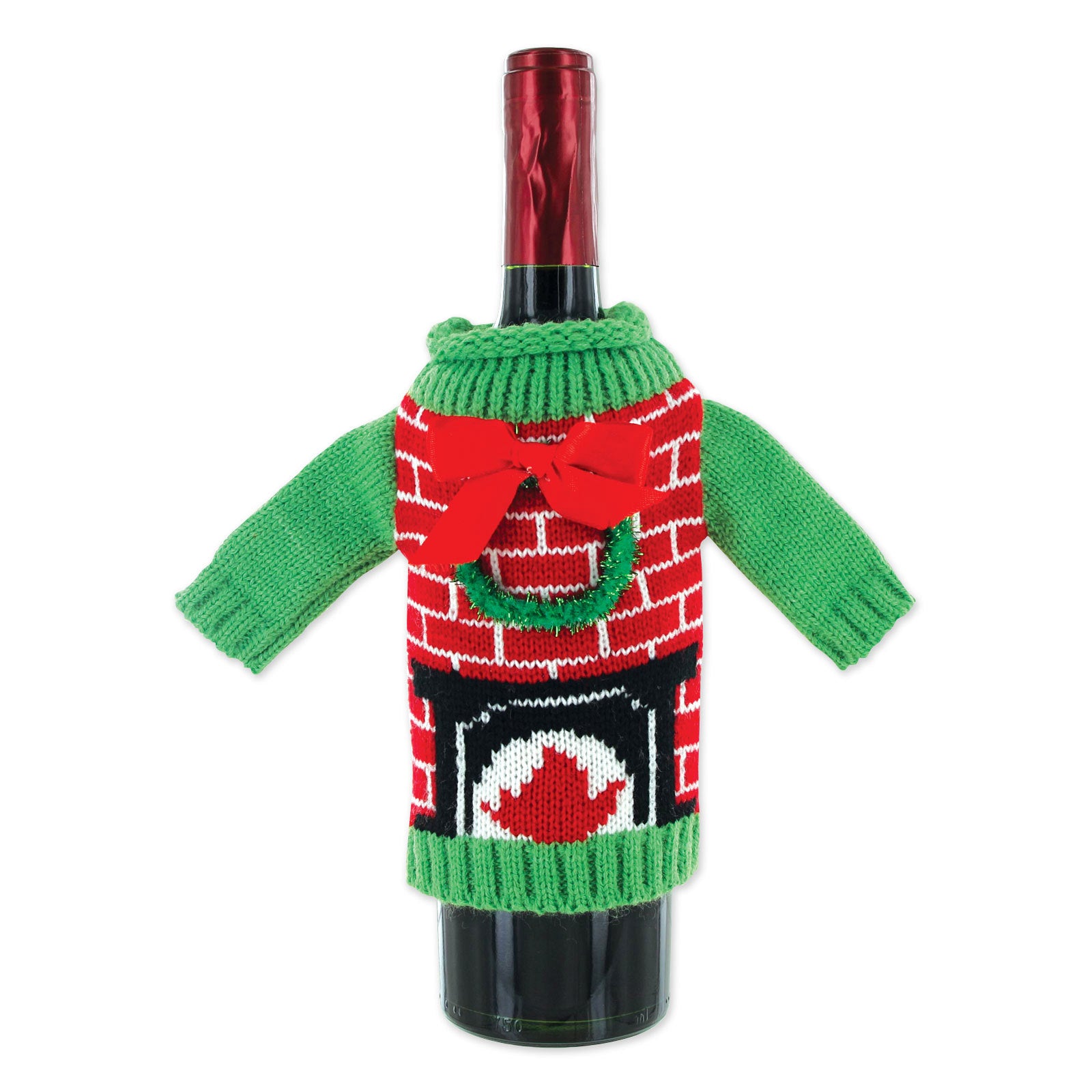 Uncle Bob's Ugly Knitted Wine Bottle Christmas Sweater