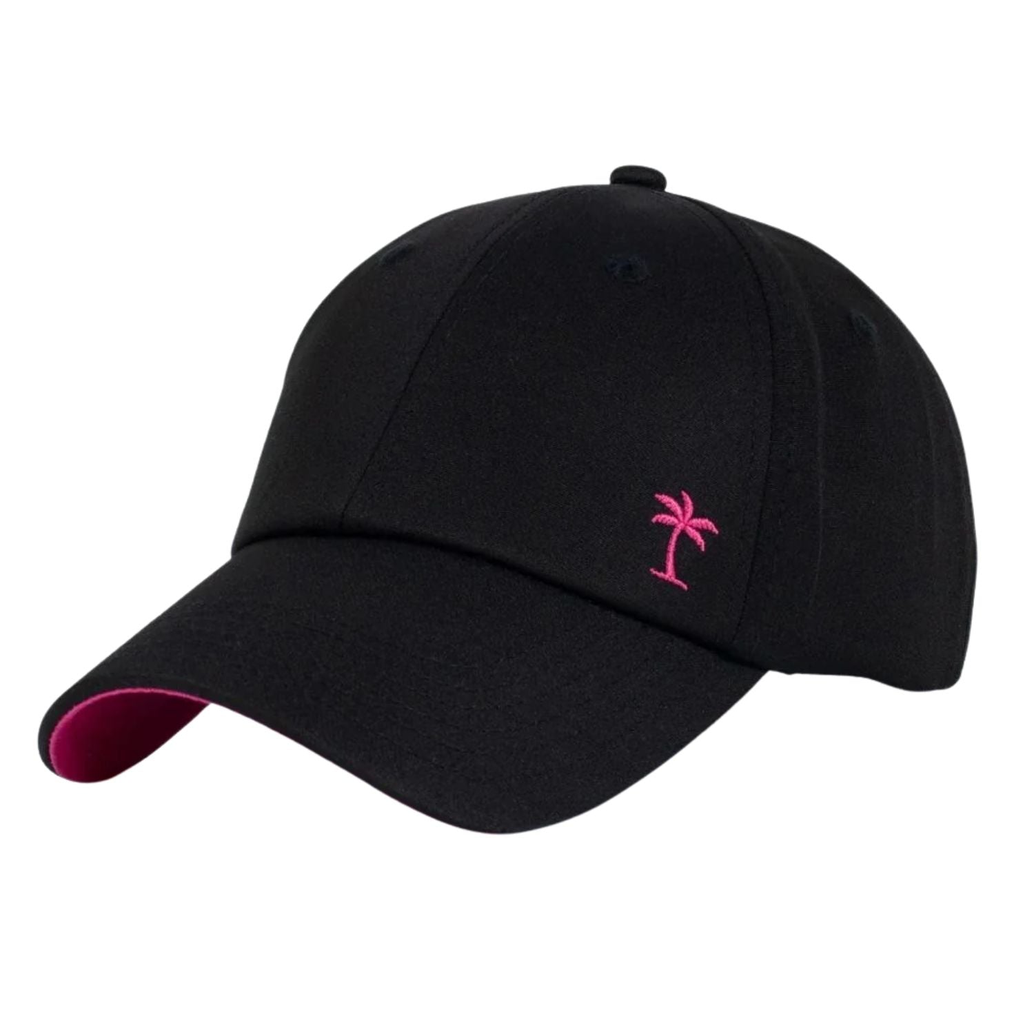 Shady Lady Womens Sporty Adjustable Snapback Hat, Black