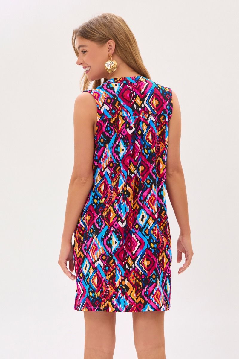 Dear Scarlett Womens Lizzy Sleeveless Relaxed Tank Dress, Black