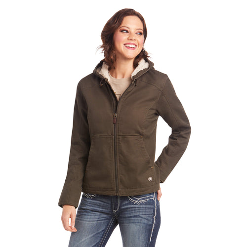 Ariat Womens REAL Outlaw Hooded Zip Front Jacket