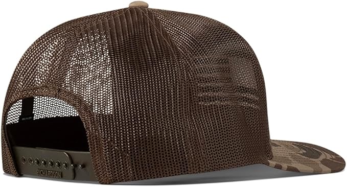 Ariat Mens Richardson 112 Flag Patch Camo Snapback Cap Hat (Brown)