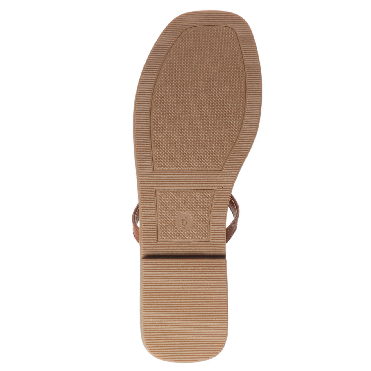 Pierre Dumas Womens Empress-56 Metallic Ornament Flat Thong Sandals- New Tan