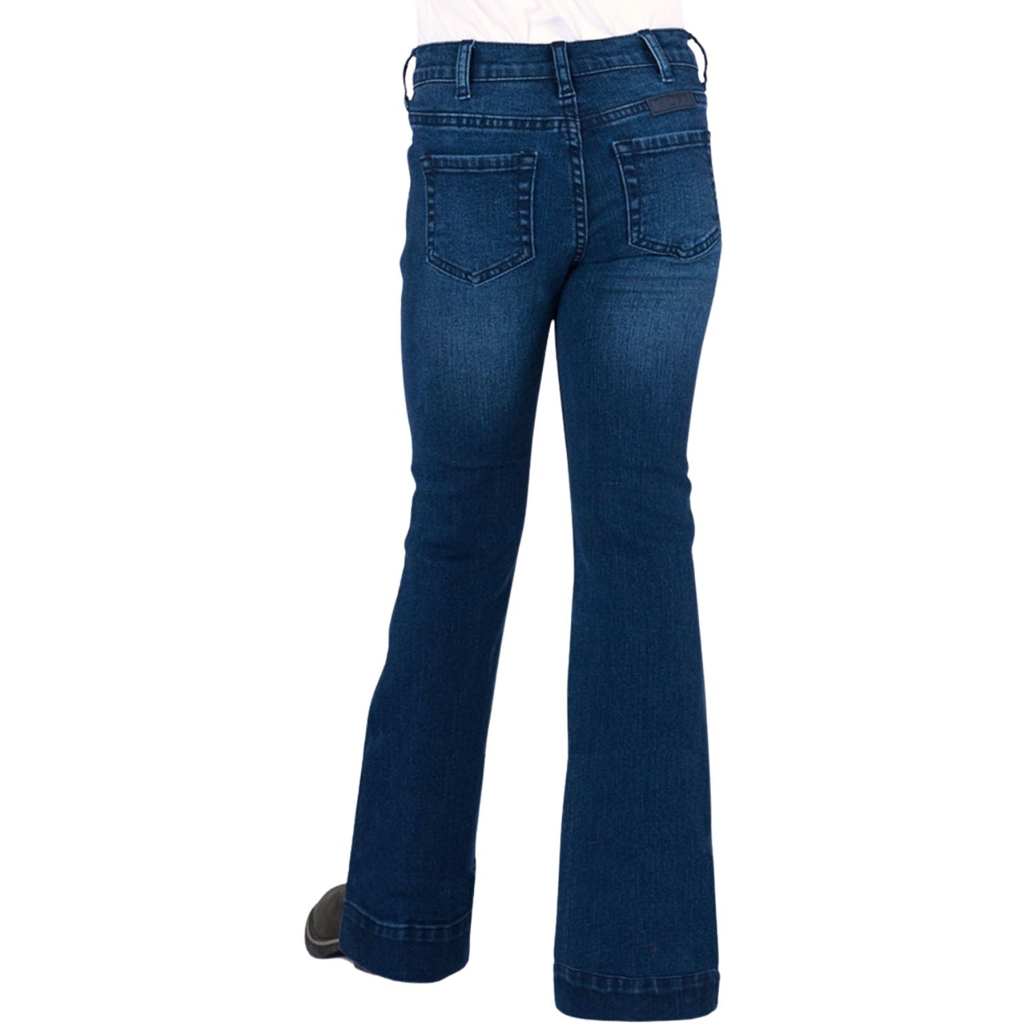 Cowgirl Tuff Girls Stretch Denim Mid Rise Trouser Jeans
