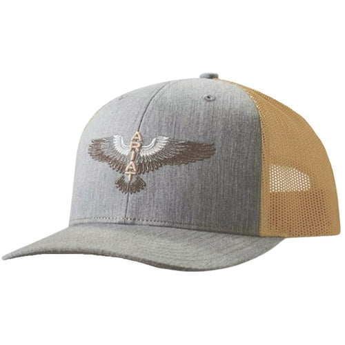 Ariat Mens Richardson 112 Eagle Snapback Cap Hat (Denim/Tan)