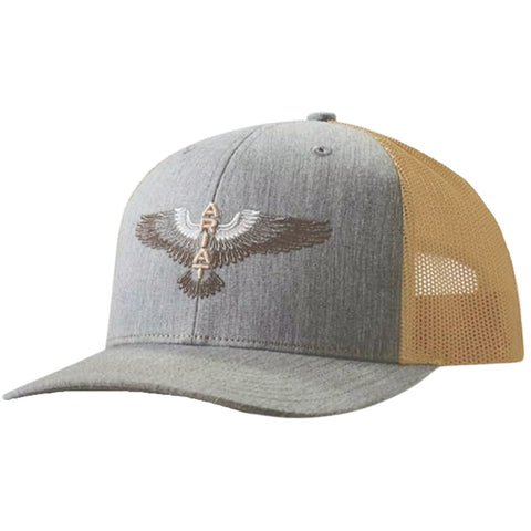 Ariat Mens Richardson 112 Eagle Snapback Cap Hat (Denim/Tan)