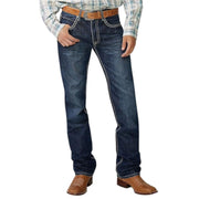 Stetson Mens Low Rise Slim Fit Bootcut Leg Denim Jeans