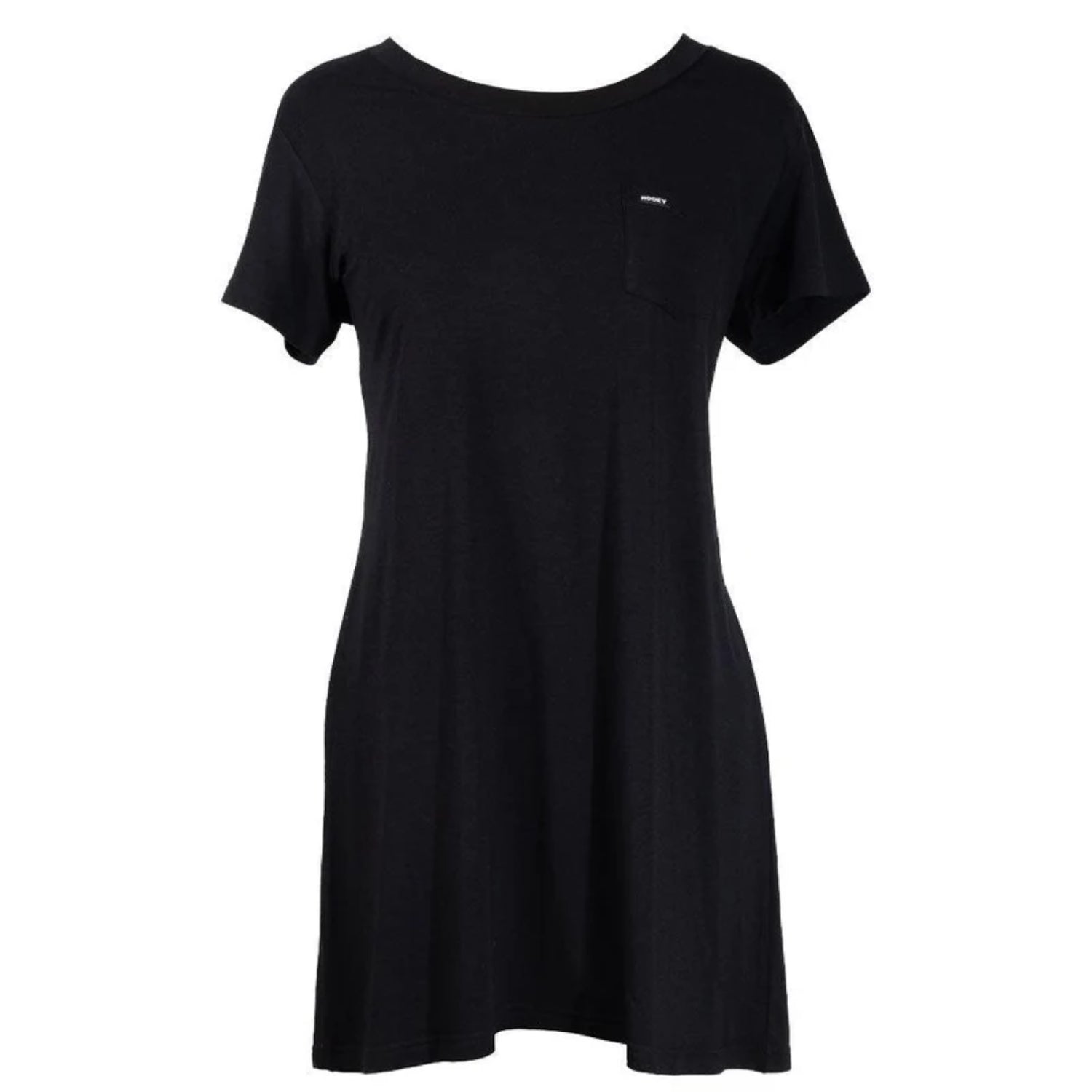 Hooey Sayulita Women's Bamboo Blend Short Sleeve T-Shirt Dress, Black