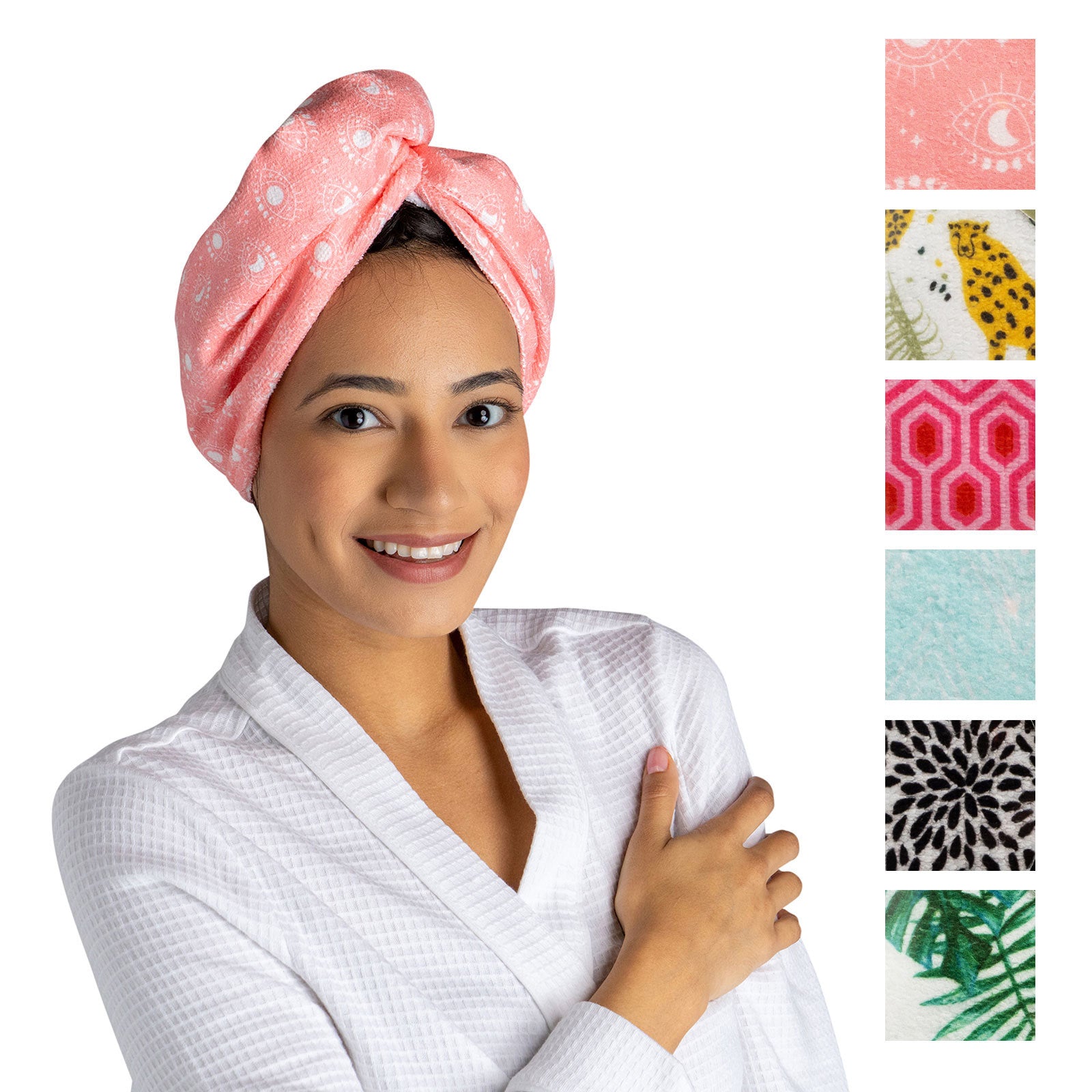 Lemon Lavender Plot Twist Microfiber Turbo Hair Wrap Towel