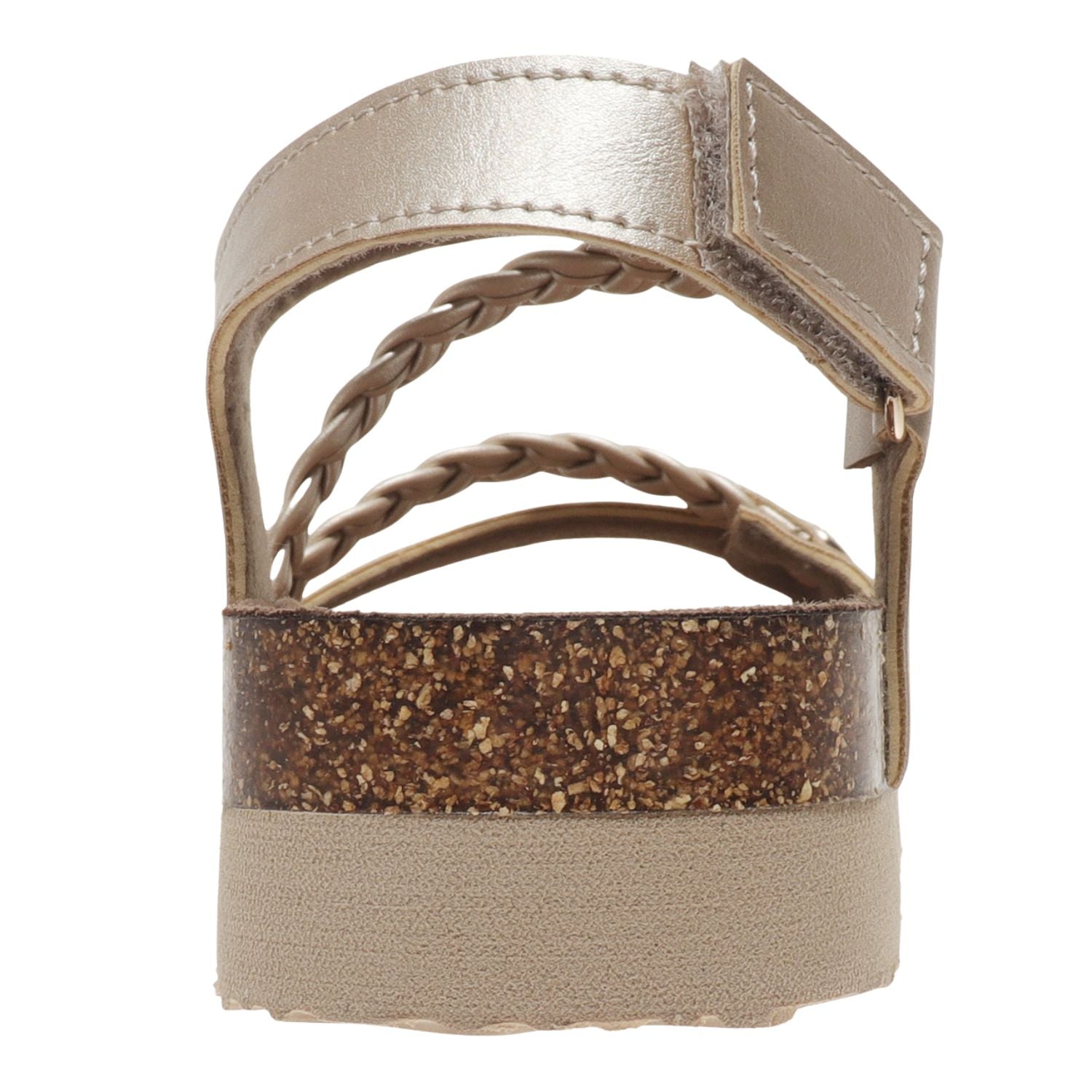Outwoods Kids Prime-5 Hook and Loop Fashion Sandal, Gold