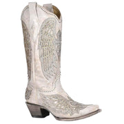 Corral Boots Womens Glitter Inlay Cross and Wings Embroidery Cowboy Boots