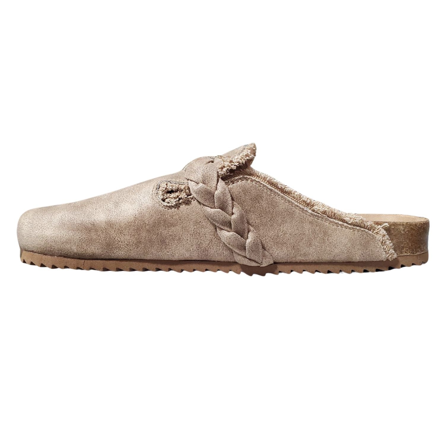 Very G Womens Iris 2 Mule Slip On Shoe, Beige