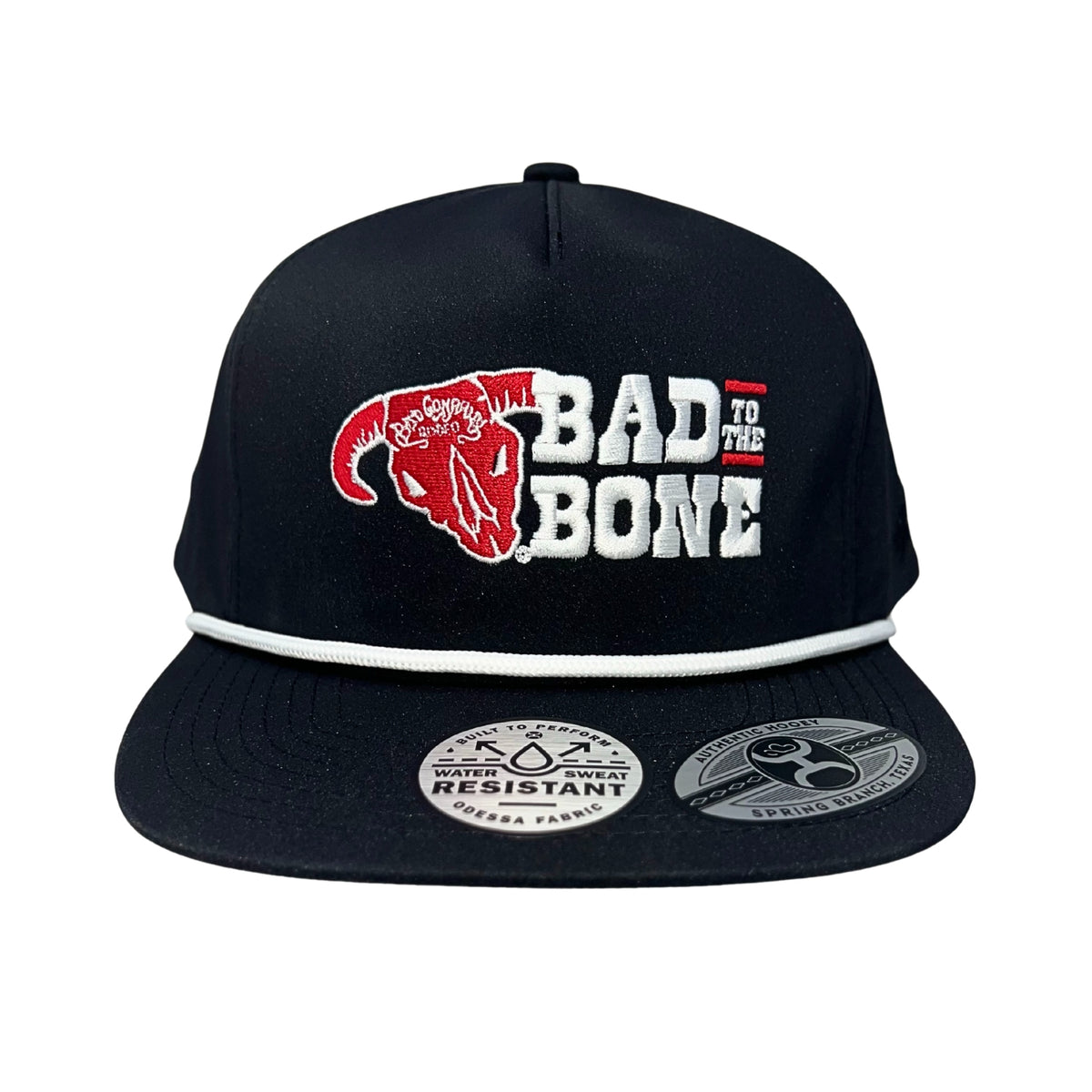 Hooey Bad Company "Bad To The Bone" 5-Panel Snapback Hat, Black