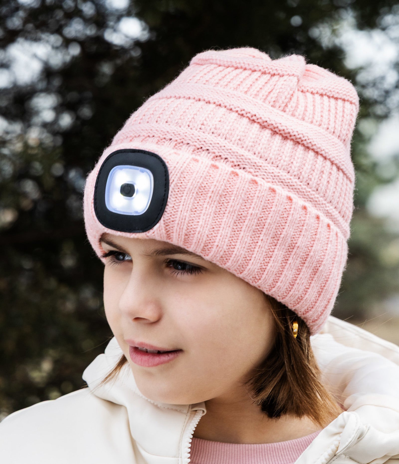 Night Scope Kid's Dakota Rechargeable LED Light Up Knitted Beanie Hat