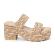 Beach by Matisse Womens Ocean Ave Platform Sandal, Tan Multi