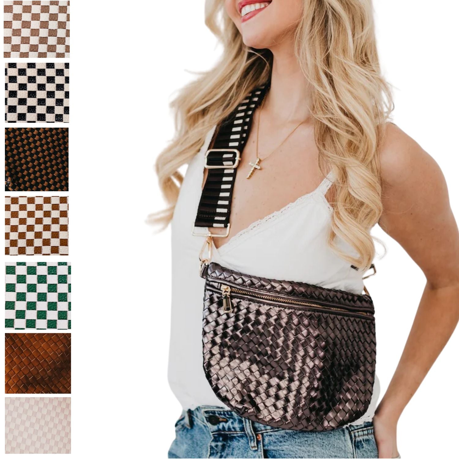 Pretty Simple Westlyn Woven Crossbody Bum Bag