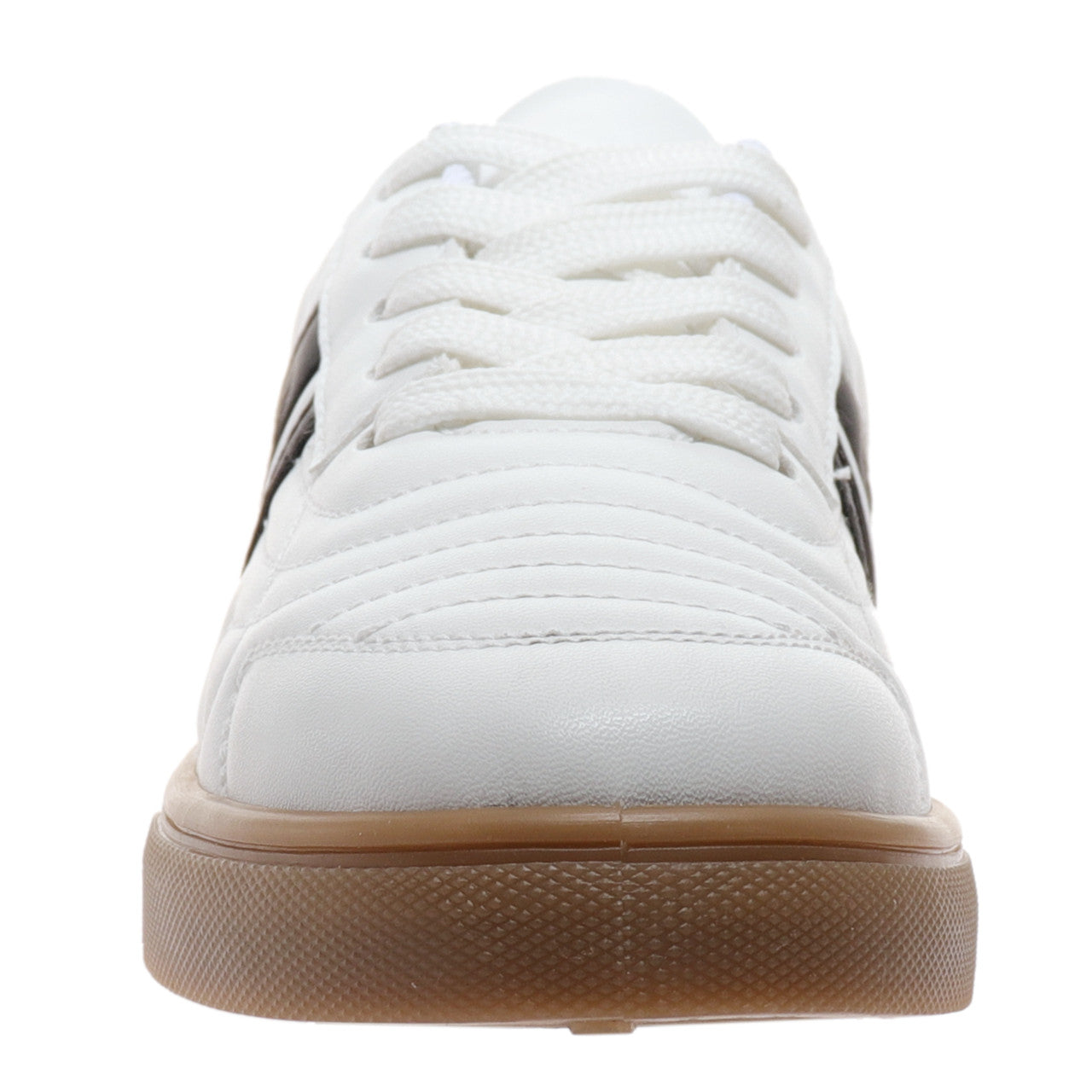 Outwoods Kids Fast-57 Lace Up Fashion Sneakers, Black White Combo