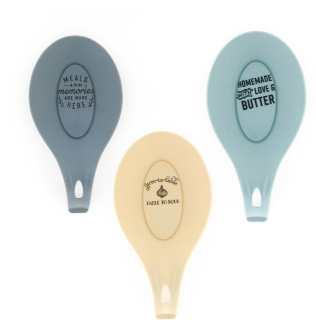 Krumbs Kitchen Farmhouse Silicone Utensil Holder, Spoon Rest