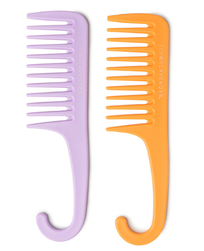 Lemon Lavender Knot Today Detangling Shower Comb, 2 Pack