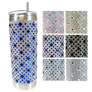 Jacqueline Kent Rhinestone 20oz Bling Tumbler with Clear Lid, Straw and Gift Bag